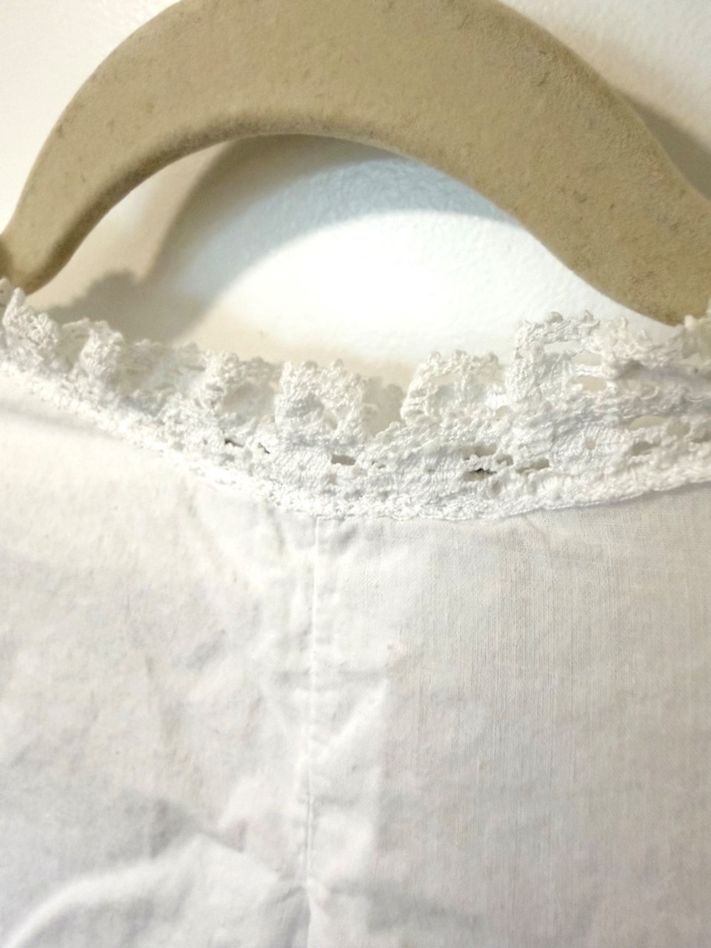 Bert Yellin for Iris Vintage Nightgown, Crisp Bright White with Embroidery - Picture 7 of 7